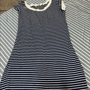 Blue and White Dress